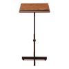 Portable Presentation Lectern Stand, 20 x 18.25 x 44, Medium Oak, Ships in 1-3 Business Days2