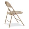 900 Series All-Steel Folding Chair, Supports 250lb, 17.75" Seat Height, Beige Seat/Back/Base, 4/CT,Ships in 1-3 Business Days4