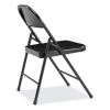 900 Series All-Steel Folding Chair, Supports 250lb, 17.75" Seat Height, Black Seat/Back/Base, 4/CT,Ships in 1-3 Business Days4