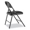 950 Series Vinyl Padded Steel Folding Chair, Supports Up to 250 lb, 17.75" Seat Height, Black, 4/Carton,Ships in 1-3 Bus Days4