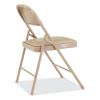 950 Series Vinyl Padded Steel Folding Chair, Supports Up to 250 lb, 17.75" Seat Height, Beige, 4/Carton,Ships in 1-3 Bus Days4