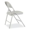 950 Series Vinyl Padded Steel Folding Chair, Supports Up to 250 lb, 17.75" Seat Height, Gray, 4/Carton, Ships in 1-3 Bus Days4