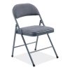 970 Series Fabric Padded Steel Folding Chair, Supports 250 lb, 17.75" Seat Ht, Star Trail Blue, 4/CT,Ships in 1-3 Bus Days2