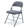 970 Series Fabric Padded Steel Folding Chair, Supports 250 lb, 17.75" Seat Ht, Star Trail Blue, 4/CT,Ships in 1-3 Bus Days3