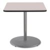 Cafe Table, 36w x 36d x 36h, Square Top/Round Base, Gray Nebula Top, Gray Base, Ships in 7-10 Business Days2