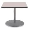 Cafe Table, 36w x 36d x 30h, Square Top/Round Base, Gray Nebula Top, Gray Base, Ships in 7-10 Business Days2