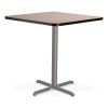 Cafe Table, 36w x 36d x 36h, Square Top/X-Base, Gray Nebula Top, Gray Base, Ships in 7-10 Business Days3