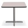 Cafe Table, 36w x 36d x 30h, Square Top/X-Base, Gray Nebula Top, Gray Base, Ships in 7-10 Business Days2