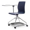 CoGo Mobile Tablet Chair, Supports Up to 440 lb, 18.75" Seat Height, Blue Seat/Back, Chrome Frame, Ships in 1-3 Business Days4