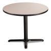 Cafe Table, 36" Diameter x 30h, Round Top/X-Base, Gray Nebula, Black Base, Ships in 7-10 Business Days2