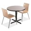 Cafe Table, 36" Diameter x 30h, Round Top/X-Base, Gray Nebula, Black Base, Ships in 7-10 Business Days3