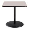 Cafe Table, 36w x 36d x 36h, Square Top/Round Base, Gray Nebula Top, Black Base, Ships in 7-10 Business Days2