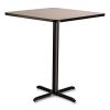 Cafe Table, 36w x 36d x 42h, Square Top/X-Base, Gray Nebula Top, Black Base, Ships in 7-10 Business Days3