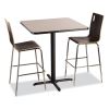 Cafe Table, 36w x 36d x 42h, Square Top/X-Base, Gray Nebula Top, Black Base, Ships in 7-10 Business Days4