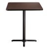 Cafe Table, 36w x 36d x 42h, Square Top/X-Base, Mahogany Top, Black Base, Ships in 7-10 Business Days2