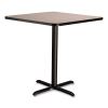 Cafe Table, 36w x 36d x 36h, Square Top/X-Base, Gray Nebula Top, Black Base, Ships in 7-10 Business Days3