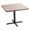 Cafe Table, 36w x 36d x 30h, Square Top/X-Base, Gray Nebula Top, Black Base, Ships in 7-10 Business Days3