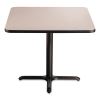 Cafe Table, 36w x 36d x 30h, Square Top/X-Base, Gray Nebula Top, Black Base, Ships in 7-10 Business Days4