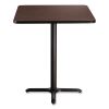 Cafe Table, 36w x 36d x 30h, Square Top/X-Base, Mahogany Top, Black Base, Ships in 7-10 Business Days2