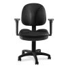 Comfort Task Chair with Arms, Supports Up to 300lb, 19" to 23" Seat Height, Black Seat/Back, Black/Base,Ships in 1-3 Bus Days2