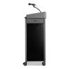 Greystone Lectern with Sound, 23.5 x 19.25 x 45.5, Charcoal Gray, Ships in 1-3 Business Days4