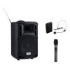 Wireless PA System with Wireless Headset Microphone, 40 W, Black, Ships in 1-3 Business Days4