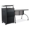 Teacher's WorkPod Desk and Lectern Kit, 68" x 24" x 41", Charcoal Gray, Ships in 1-3 Business Days2