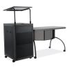 Teacher's WorkPod Desk and Lectern Kit, 68" x 24" x 41", Charcoal Gray, Ships in 1-3 Business Days3