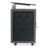 Teacher's WorkPod Lectern, 20 x 24 x 41, Charcoal Slate/Black, Ships in 1-3 Business Days2