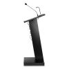 ZED Lectern with Speaker, 19.75 x 19.75 x 49, Black, Ships in 1-3 Business Days3