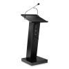 ZED Lectern with Speaker, 19.75 x 19.75 x 49, Black, Ships in 1-3 Business Days4