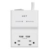 Surge Protector, 8 AC Outlets/2 USB Ports, 6 ft Cord, 2,100 J, White4