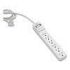 Surge Protector, 6 AC Outlets, 8 ft Cord, 900 J, White3