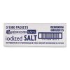 Grindstone Iodized Salt, 0.02 oz Packet, 1,000/Bag, 3 Bags/Carton3