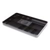 Shallow Plastic Drawer Organizer, 13 Compartments, 9.11 x 14.11 x 1.24, Black3