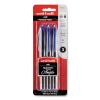 AIR Porous Gel Pen, Stick, Medium 0.7 mm, Blue Ink, Black/Blue Barrel, 3/Pack2