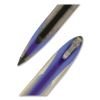 AIR Porous Gel Pen, Stick, Medium 0.7 mm, Blue Ink, Black/Blue Barrel, 3/Pack6