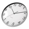 Essentials Classic Round Wall Clock, 12" Overall Diameter, Silver Case, 1 AA (sold separately)3