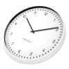 Essentials Contemporary Round Wall Clock, 15" Overall Diameter, White Case, 1 AA (sold separately)3