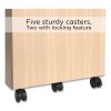 Essentials Three-Drawer Mobile Pedestal File, 2 Box/1 Legal/Letter-Size File Drawers, Natural, 15.6" x 21.3" x 24.3"6