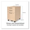 Essentials Three-Drawer Mobile Pedestal File, 2 Box/1 Legal/Letter-Size File Drawers, Natural, 15.6" x 21.3" x 24.3"7