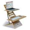 DC175A High Rise Acacia Wood Laptop Standing Desk, 24.7x11.8x24, Brown Woodgrain, Supports 20 lbs, Ships in 1-3 Business Days2