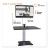 High Rise Electric Standing Desk Workstation, Single Monitor, 28" x 23" x 20.25", Black/Aluminum, Ships in 1-3 Business Days3