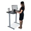 Electric Height Adjustable Standing Desk, 36 x 23.6 x 28.7 to 48.4, Black, Ships in 1-3 Business Days2