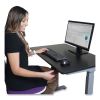 Electric Height Adjustable Standing Desk, 36 x 23.6 x 28.7 to 48.4, Black, Ships in 1-3 Business Days4