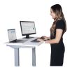 Electric Height Adjustable Standing Desk, 36 x 23.6 x 38.7 to 48.4, White, Ships in 1-3 Business Days4