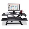 Height Adjustable Corner Standing Desk with Keyboard Tray, 36 x 20 x 0 to 20, Black, Ships in 1-3 Business Days5