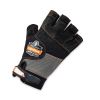 ProFlex 901 Half-Finger Leather Impact Gloves, Black, Large, Pair, Ships in 1-3 Business Days3