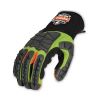 ProFlex 925F(x) Standard Dorsal Impact-Reducing Gloves, Black/Lime, Medium, Pair, Ships in 1-3 Business Days2