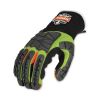 ProFlex 925F(x) Standard Dorsal Impact-Reducing Gloves, Black/Lime, 2X-Large, Pair, Ships in 1-3 Business Days4